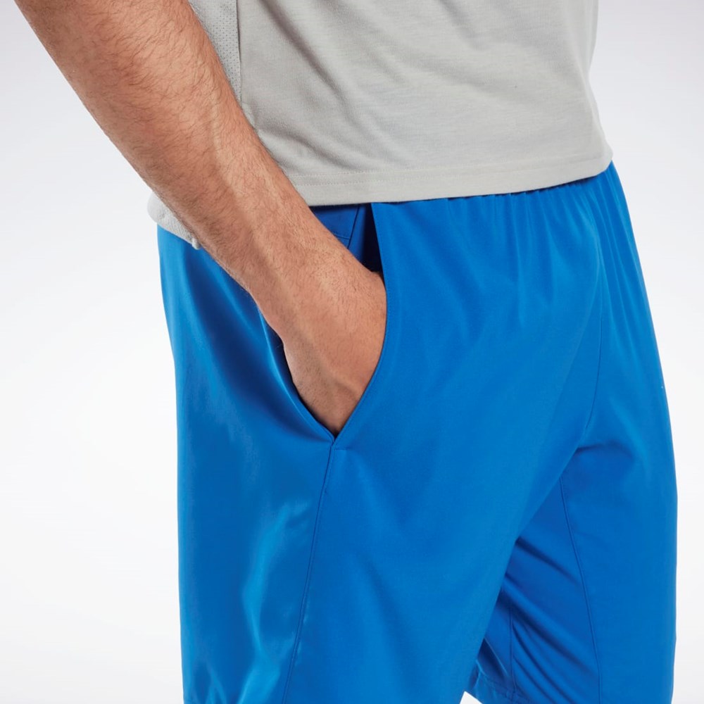 Reebok Workout Ready Shorts Azules | 38HEUYANQ