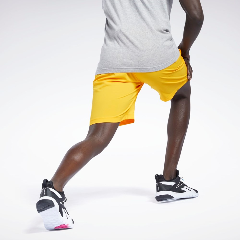 Reebok Workout Ready Shorts Doradas | 95MJUCFSW