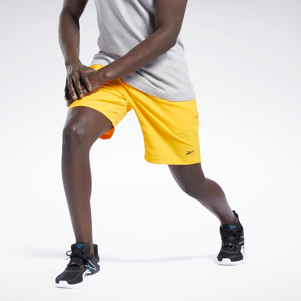 Reebok Workout Ready Shorts Doradas | 95MJUCFSW