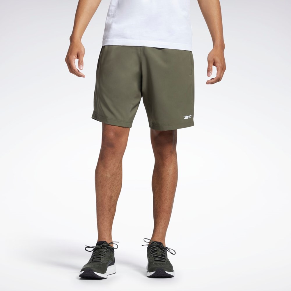 Reebok Workout Ready Shorts Verde | 21TQSHLUM