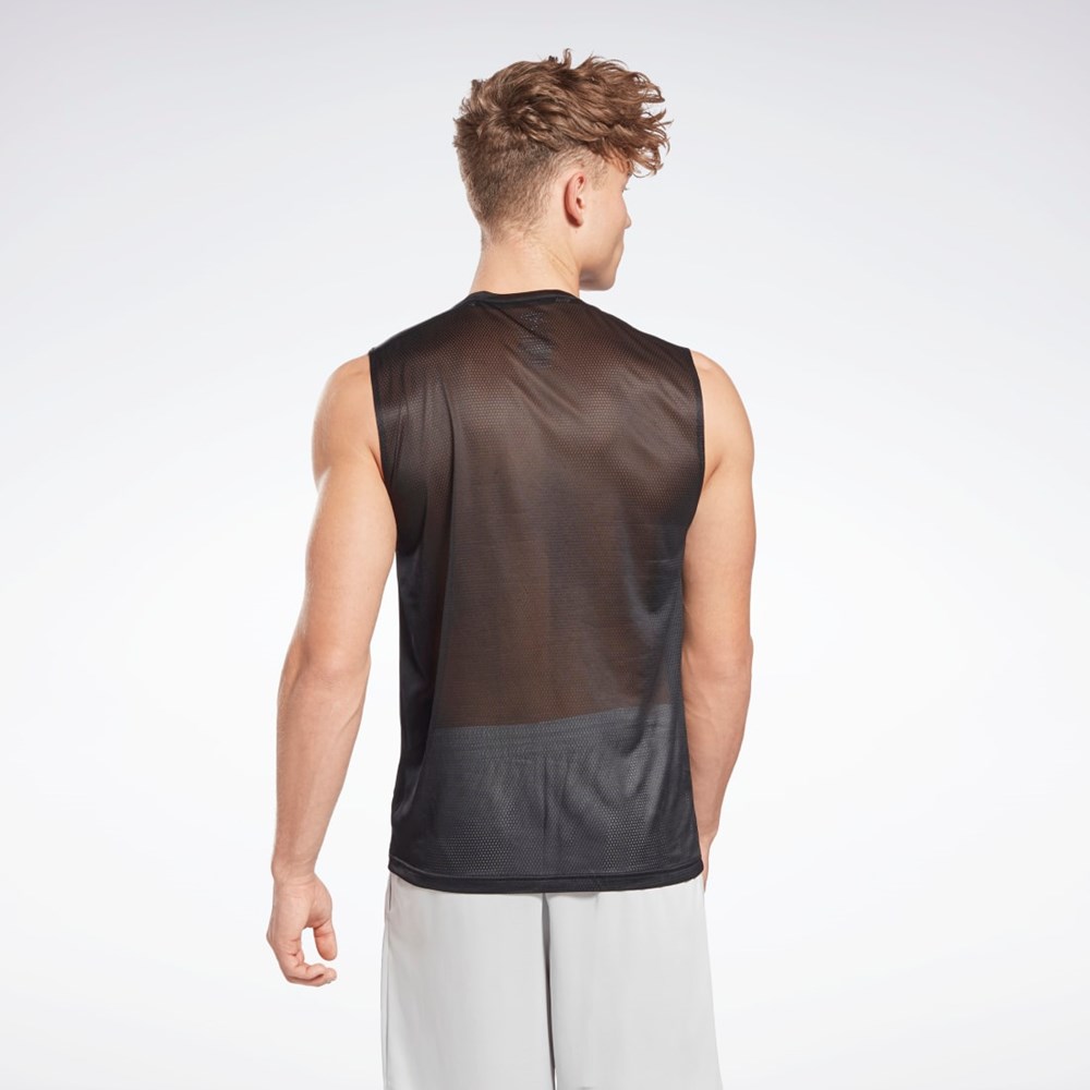 Reebok Workout Ready Sin Manga Tech T-Shirt Negras | 92OHXMEFD