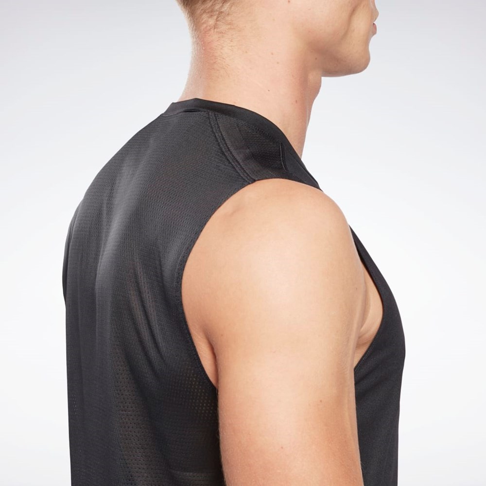 Reebok Workout Ready Sin Manga Tech T-Shirt Negras | 92OHXMEFD