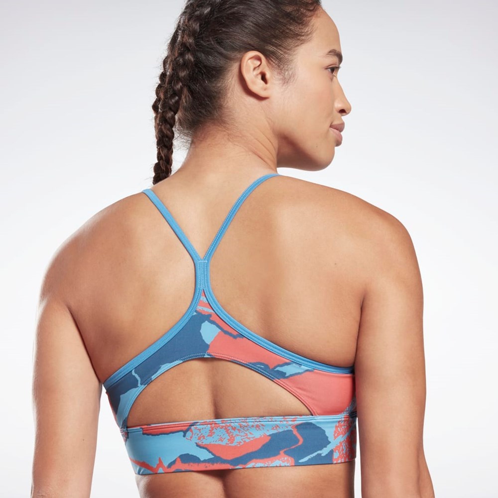 Reebok Workout Ready Sports Bra Azules | 68ORNCVHL