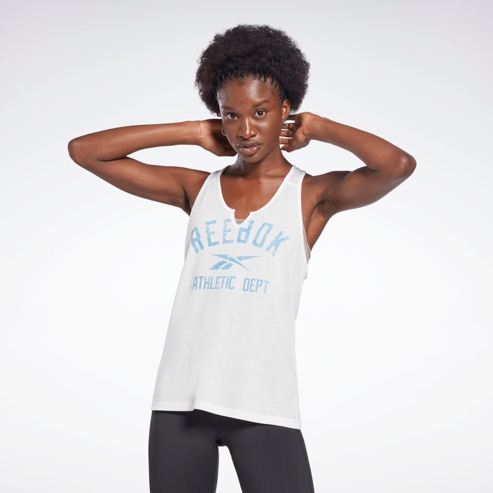 Reebok Workout Ready Supremium Big Logo Tank Top Blancas | 57CUYPABI