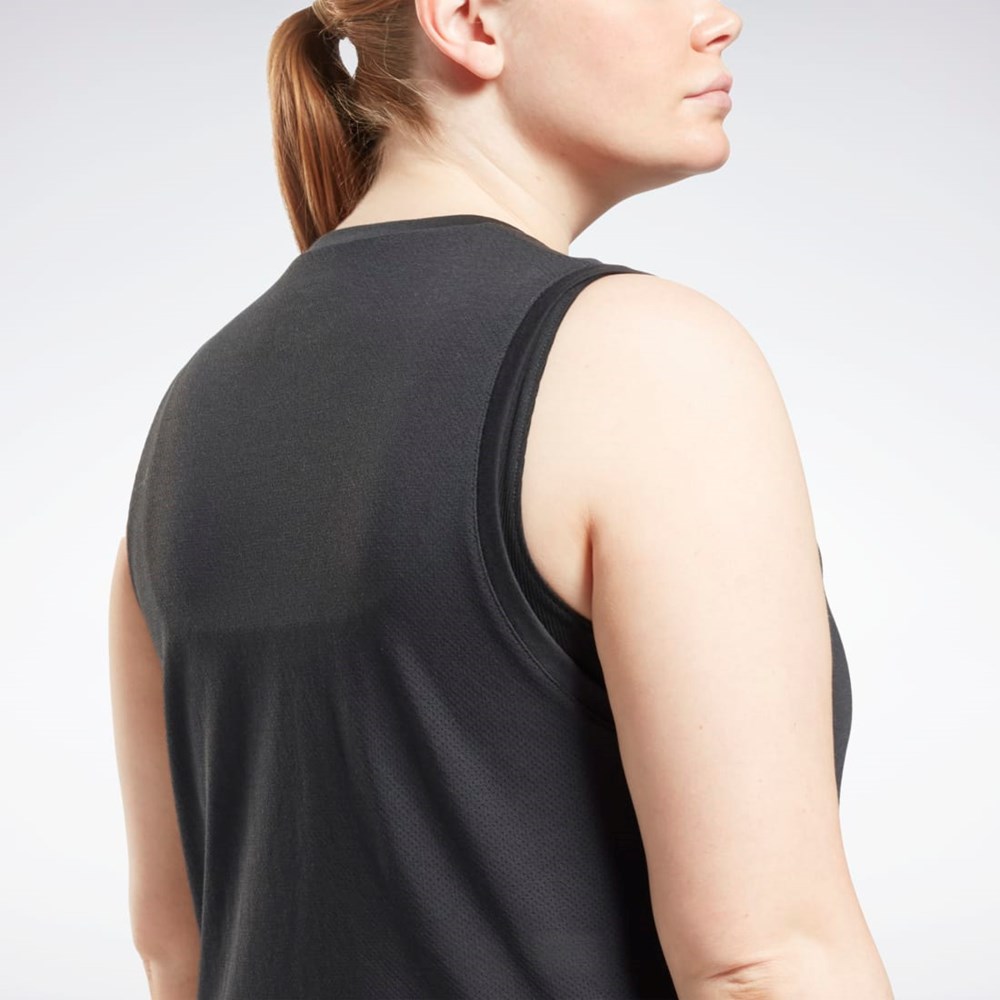 Reebok Workout Ready Supremium Tank Top (Plus Size) Negras | 42EKRJSQT