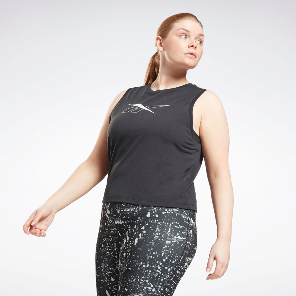 Reebok Workout Ready Supremium Tank Top (Plus Size) Negras | 42EKRJSQT