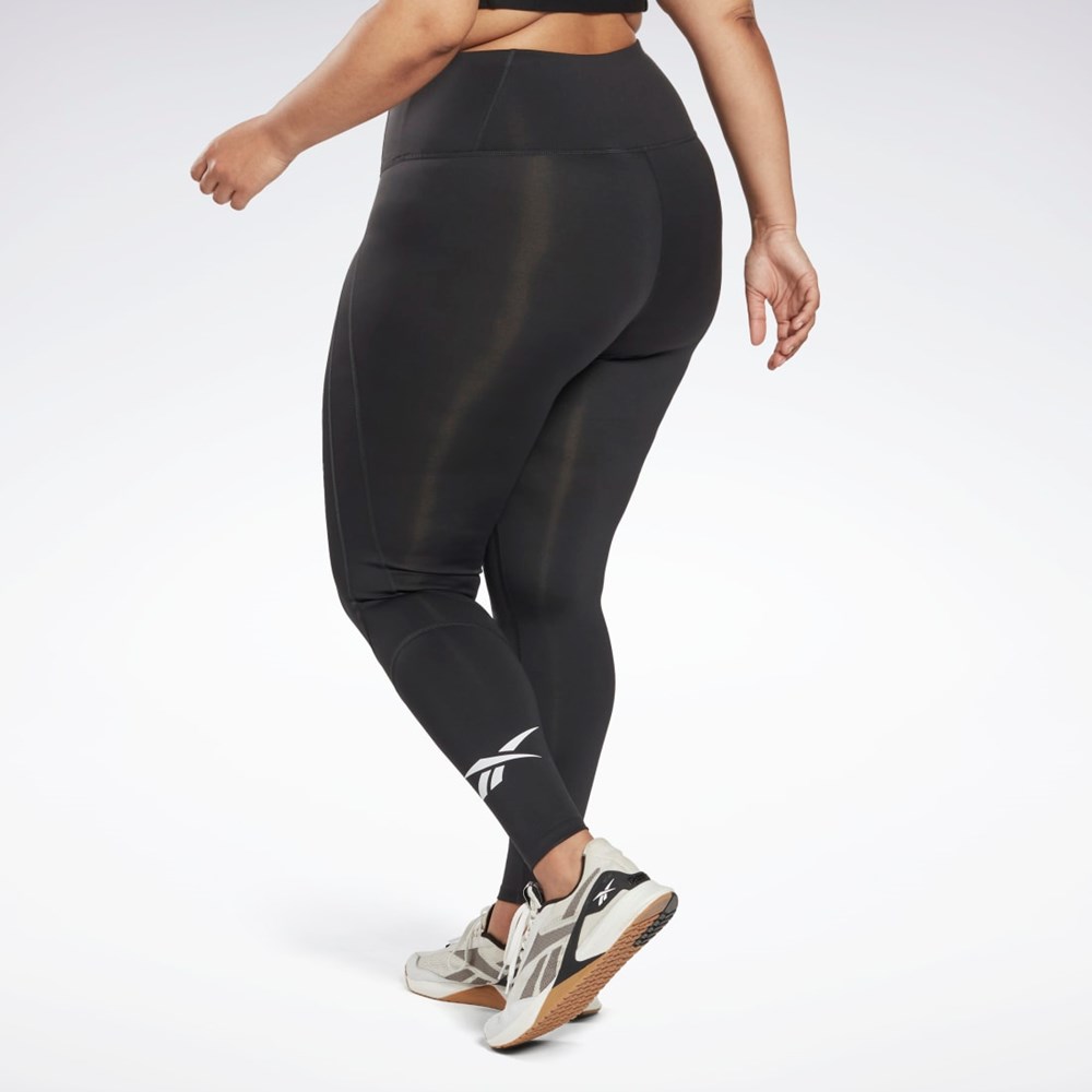 Reebok Workout Ready Vector Leggings (Plus Size) Negras | 63RHLQDPT