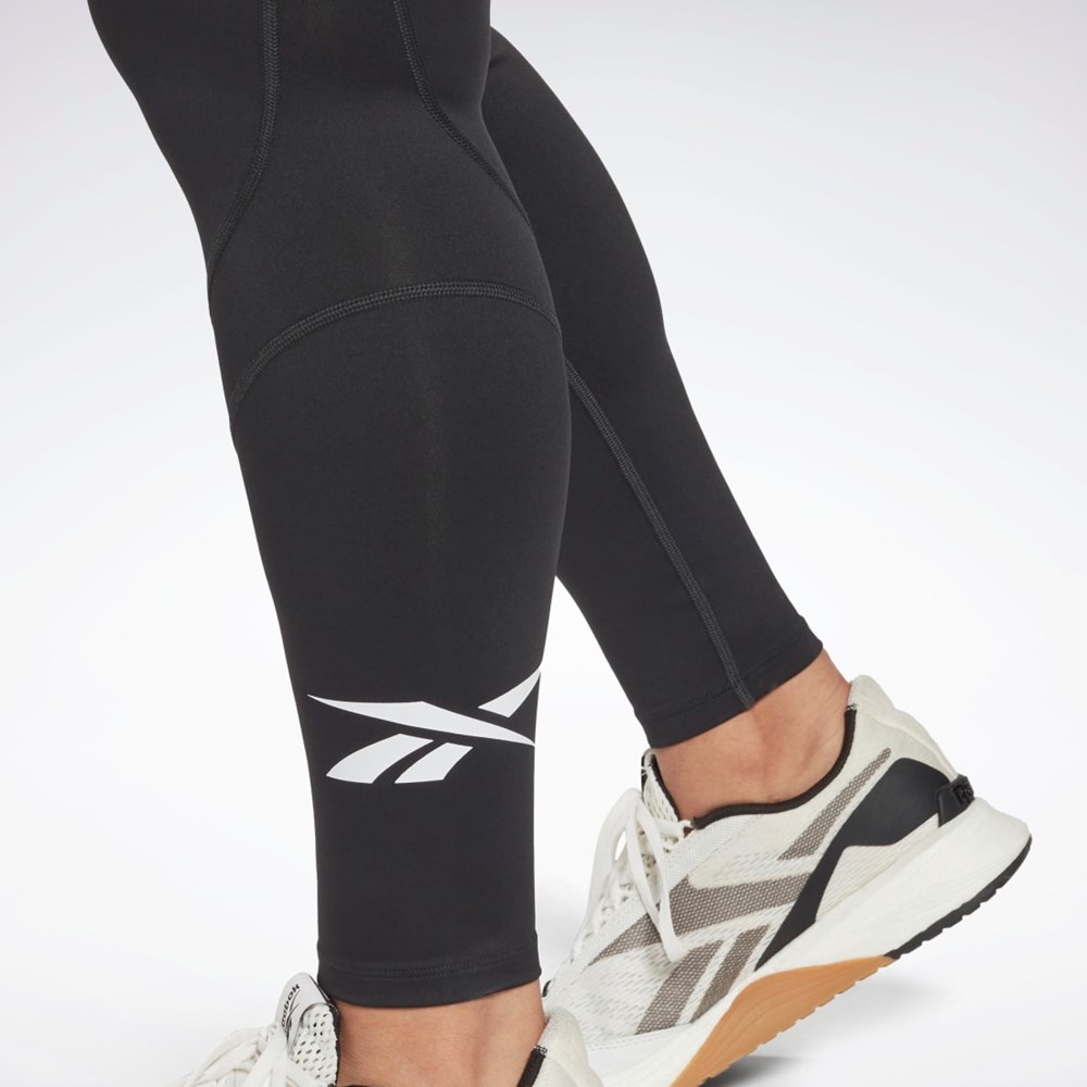 Reebok Workout Ready Vector Leggings (Plus Size) Negras | 63RHLQDPT