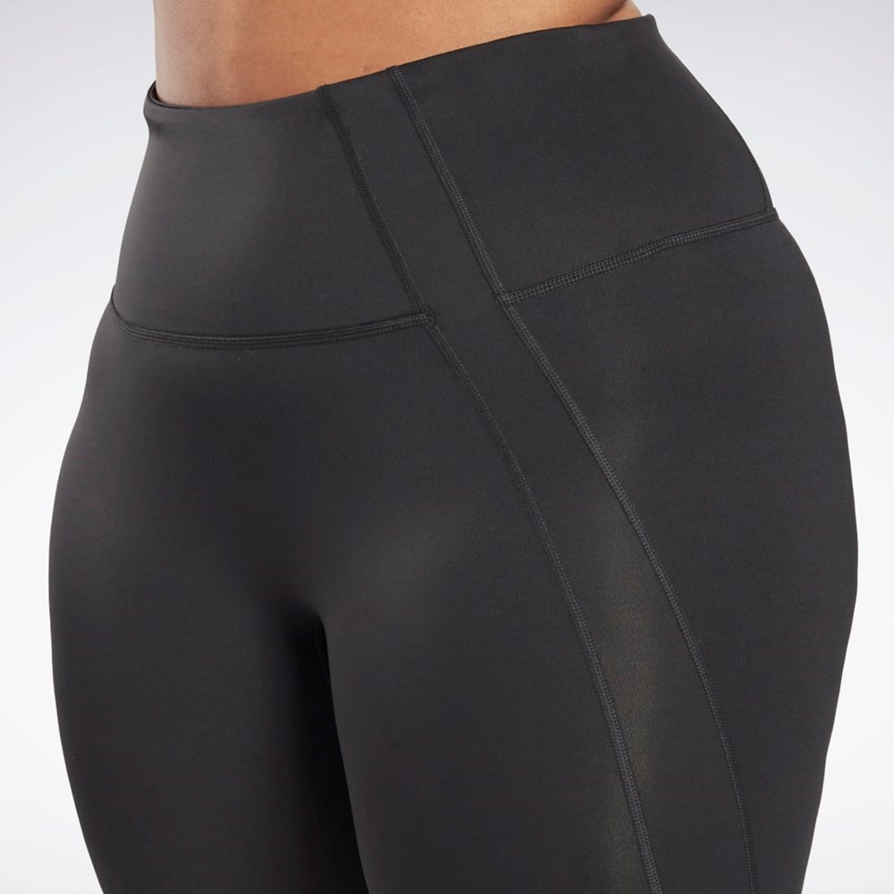 Reebok Workout Ready Vector Leggings (Plus Size) Negras | 63RHLQDPT