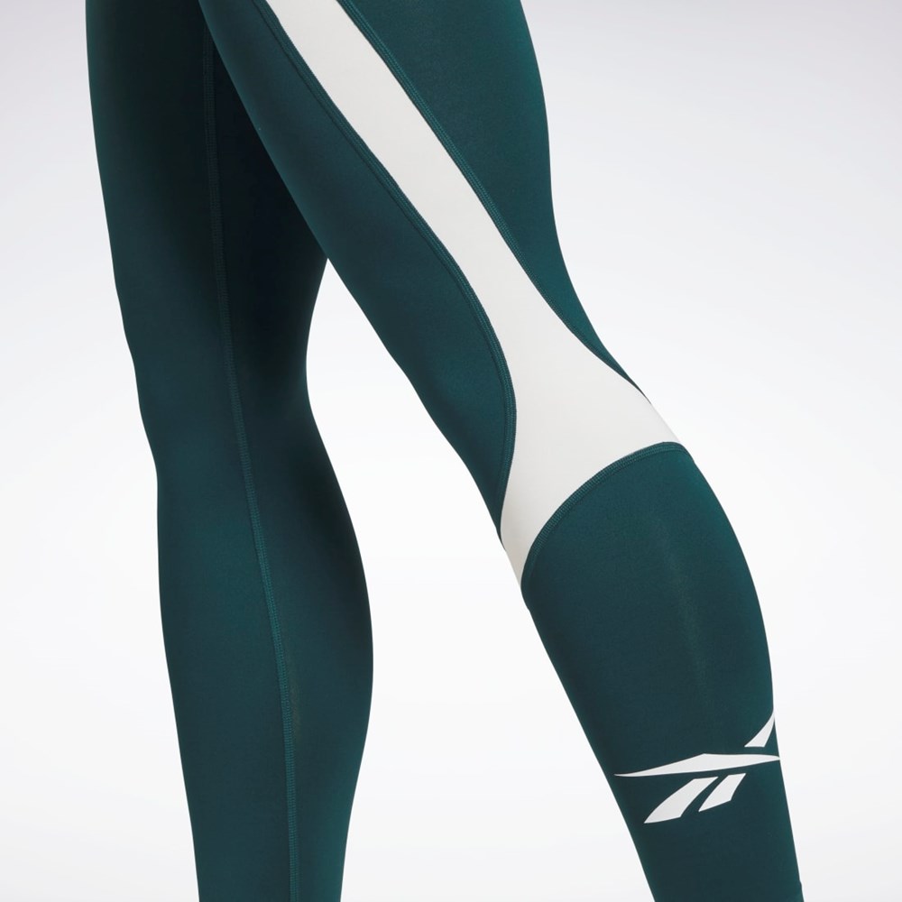 Reebok Workout Ready Vector Leggings Verde | 34GUBHDLS