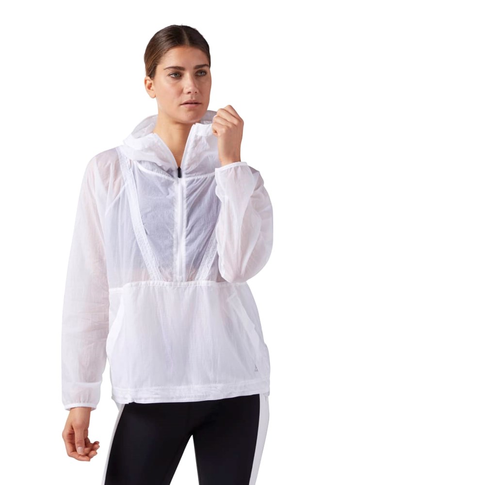Reebok Woven Anorak Jacket Blancas | 07VNPZQUG
