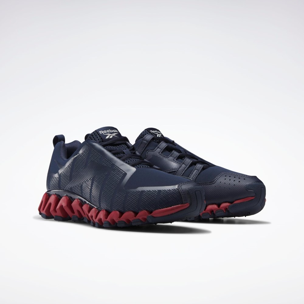 Reebok ZigWild Trail 6 Shoes Azul Marino Rojas Gris | 46KLMHDYN