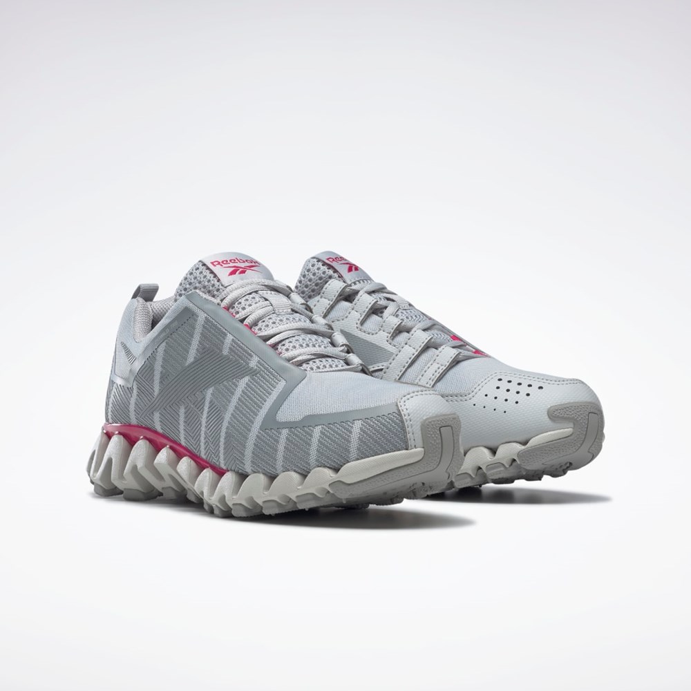 Reebok ZigWild Trail 6 Shoes Gris Gris Rosas | 06TEHCZBF