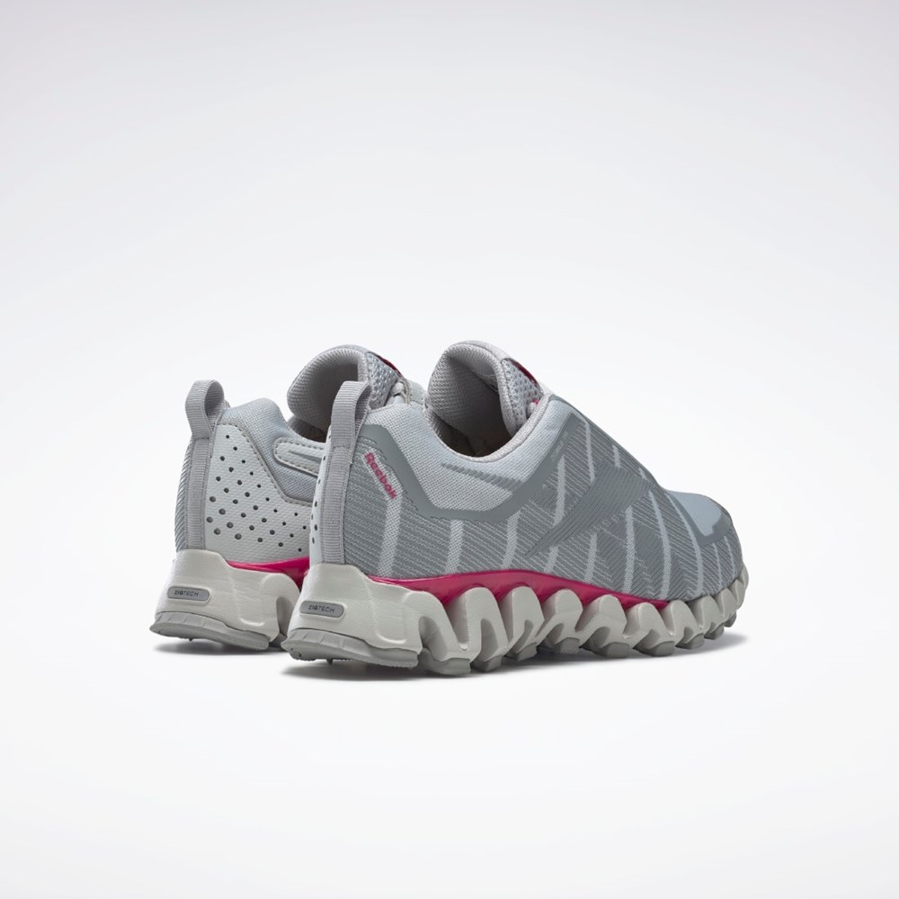 Reebok ZigWild Trail 6 Shoes Gris Gris Rosas | 06TEHCZBF
