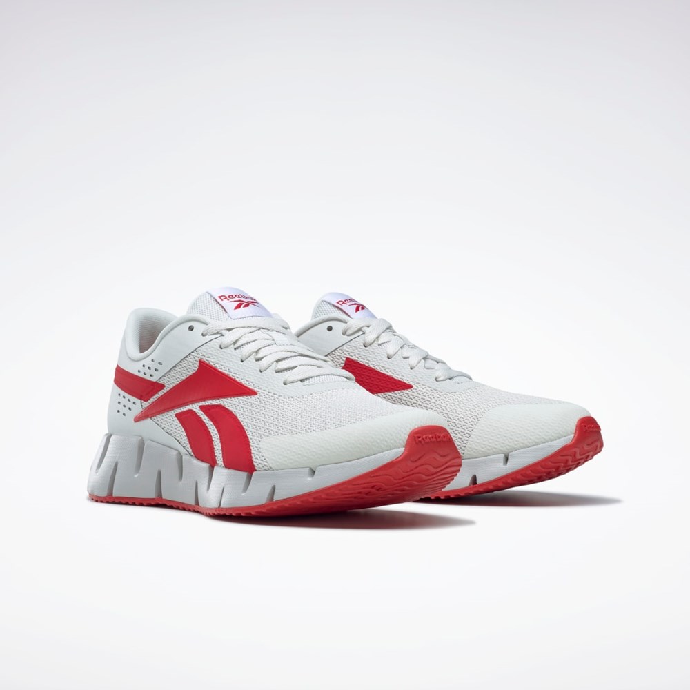 Reebok Zig Dynamica 2 Shoes Gris Rojas Gris | 63DIWAZSV