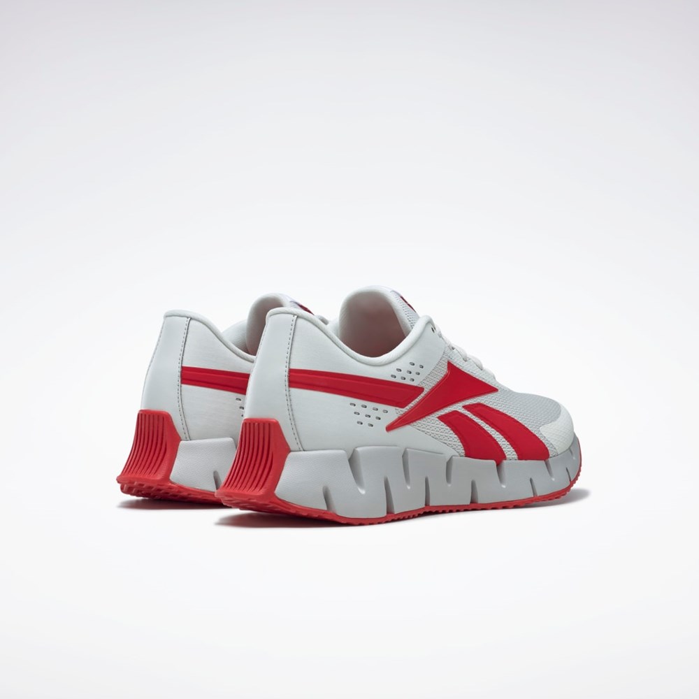 Reebok Zig Dynamica 2 Shoes Gris Rojas Gris | 63DIWAZSV