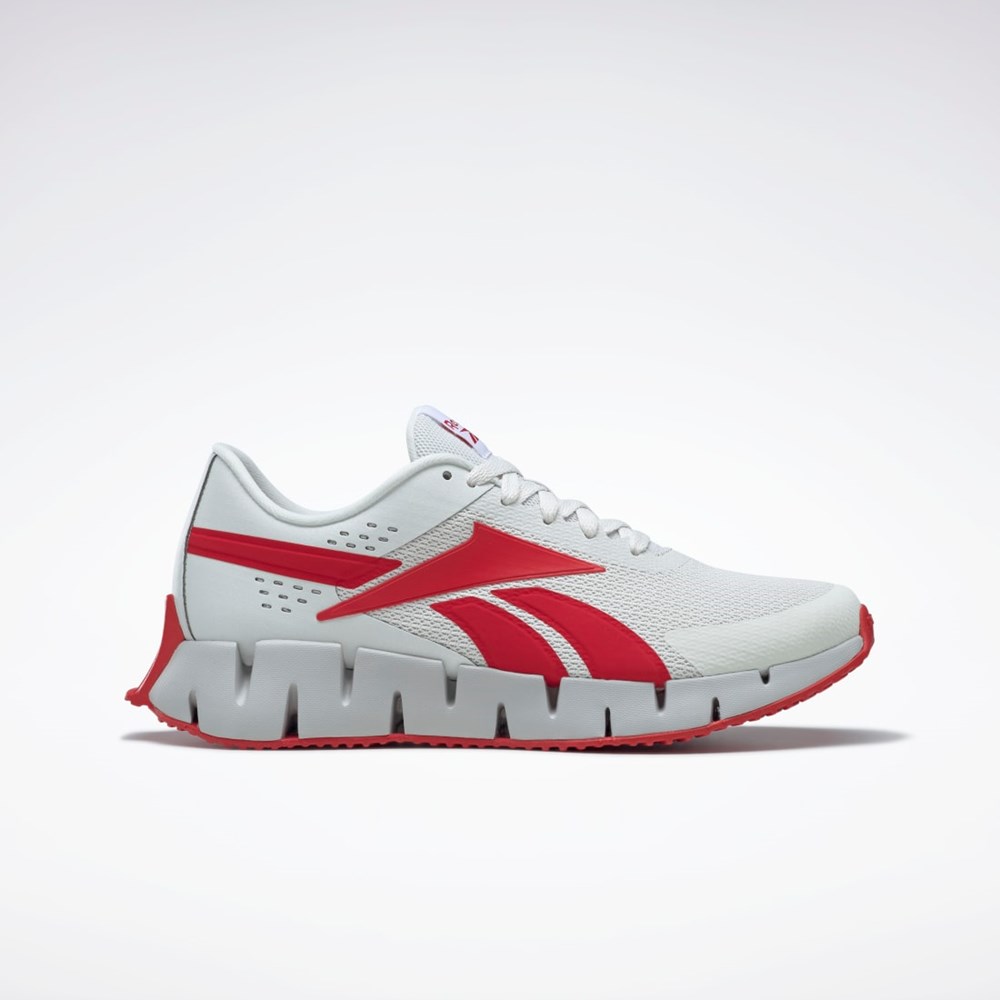 Reebok Zig Dynamica 2 Shoes Gris Rojas Gris | 63DIWAZSV