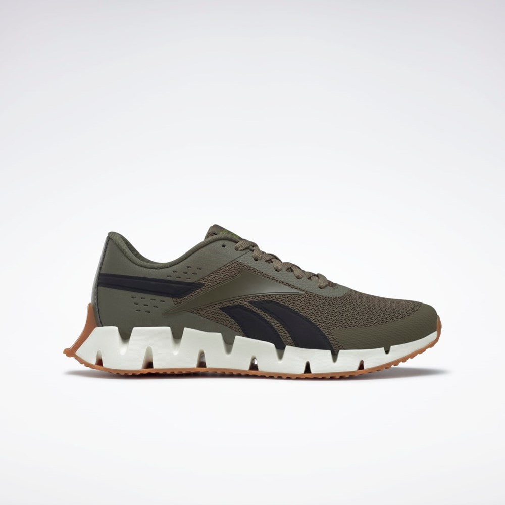 Reebok Zig Dynamica 2 Shoes Verde Negras | 72XEFUHQY