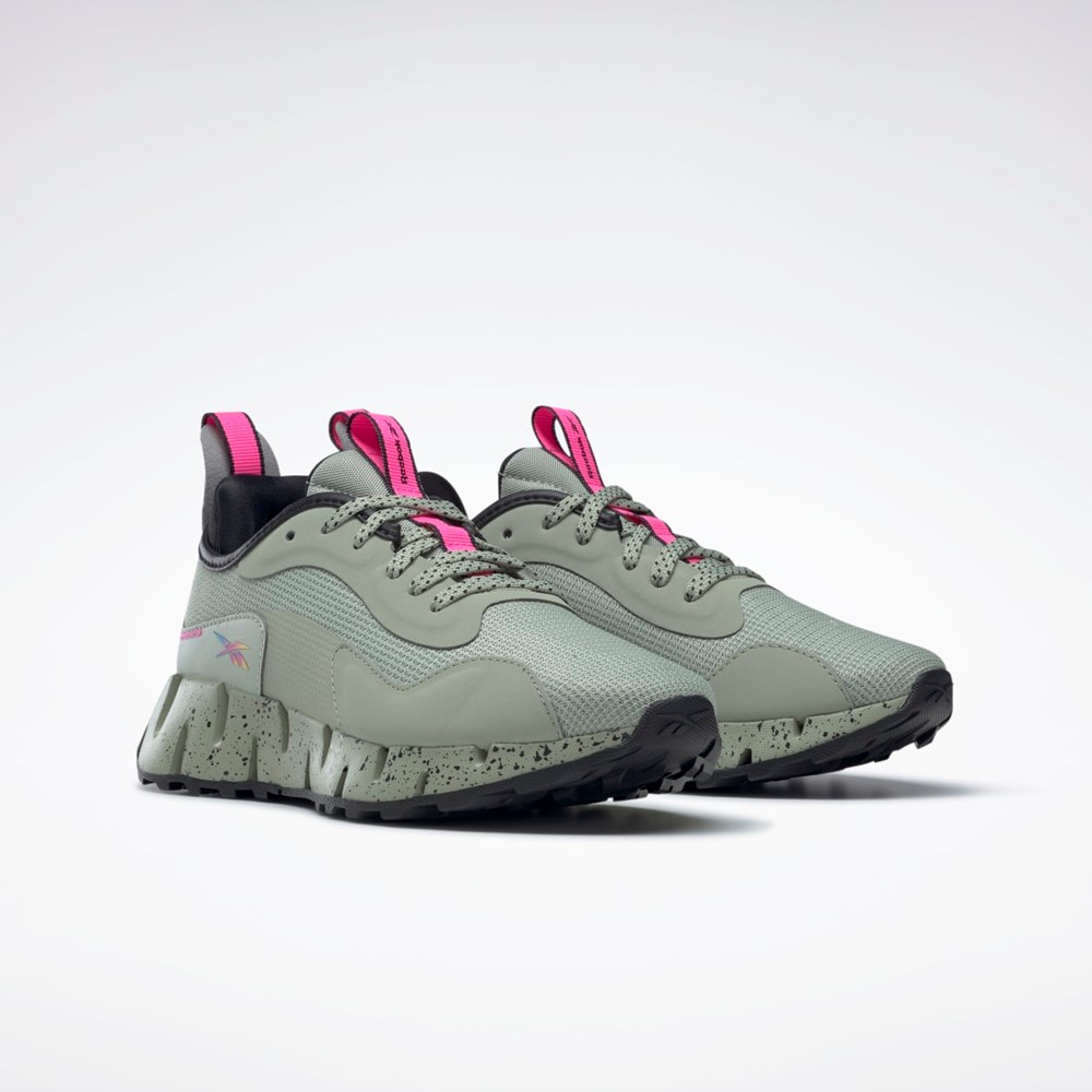 Reebok Zig Dynamica Adventure Shoes Gris Negras Rosas | 34VCDIPGF