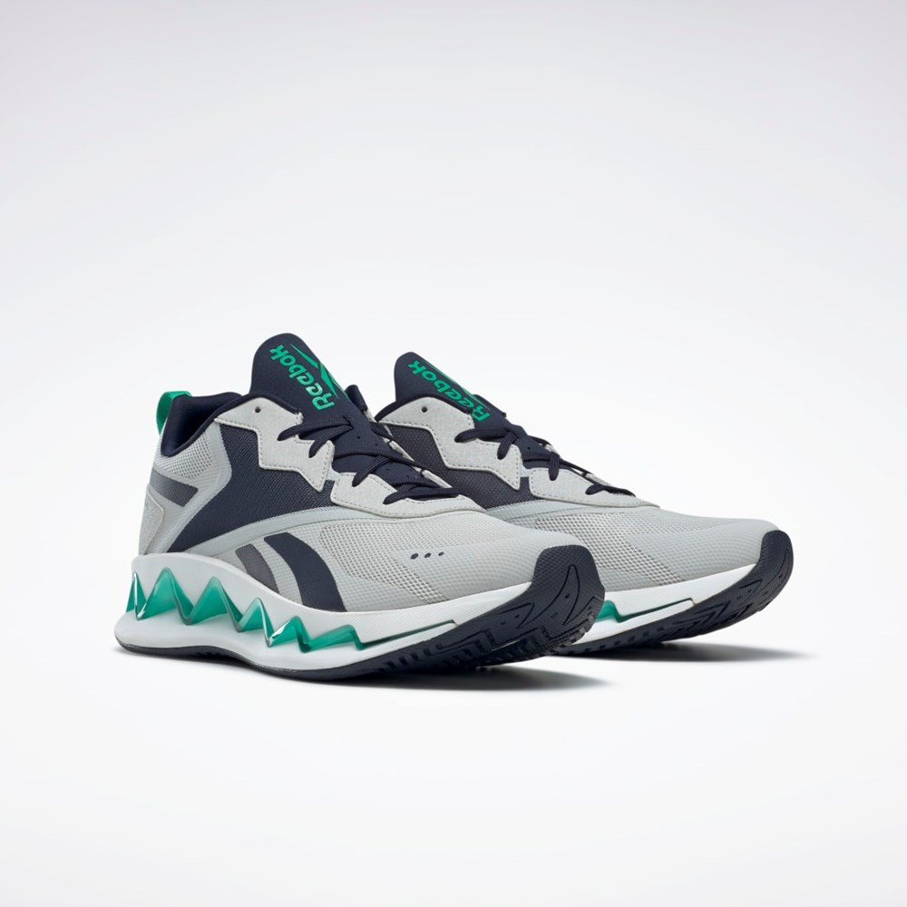 Reebok Zig Elusion Energy Shoes Gris Azul Marino Verde | 03OUIHRDP
