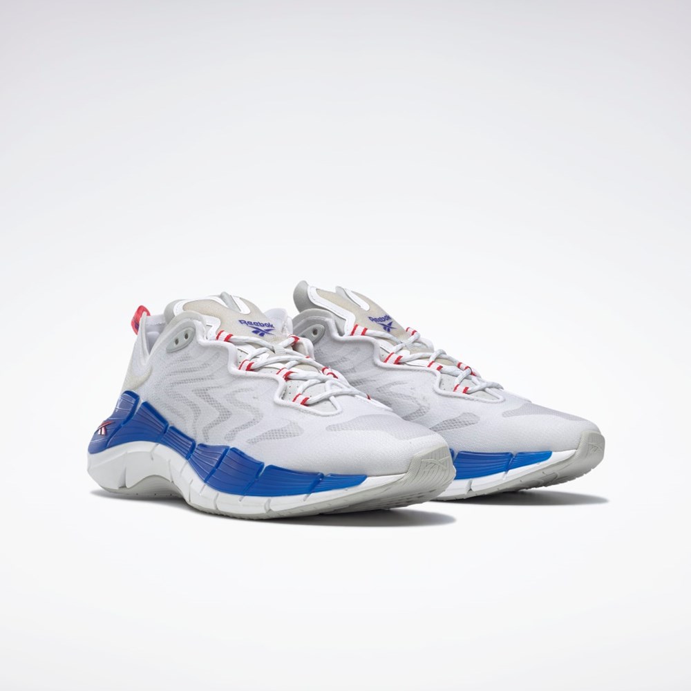Reebok Zig Kinetica II Shoes Blancas Gris | 35ZWLCAFP
