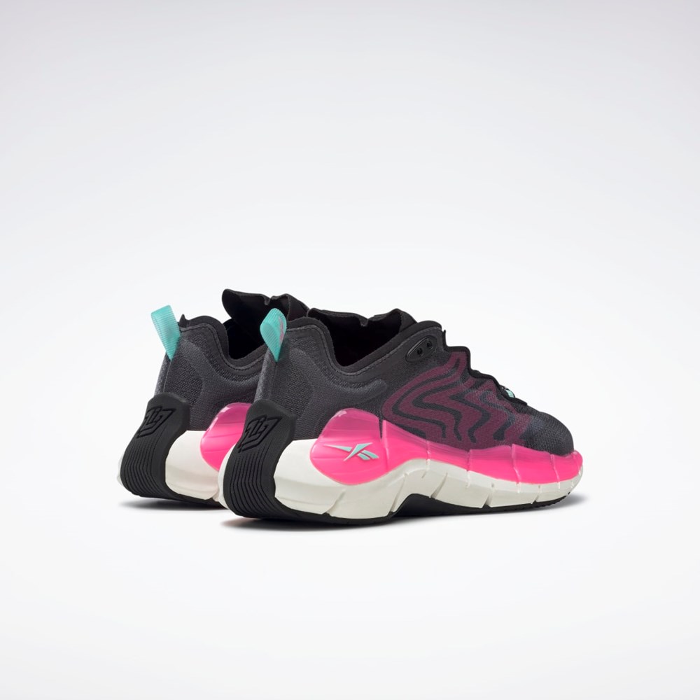 Reebok Zig Kinetica II Shoes Negras Rosas Verde Menta | 64GNYWLXK