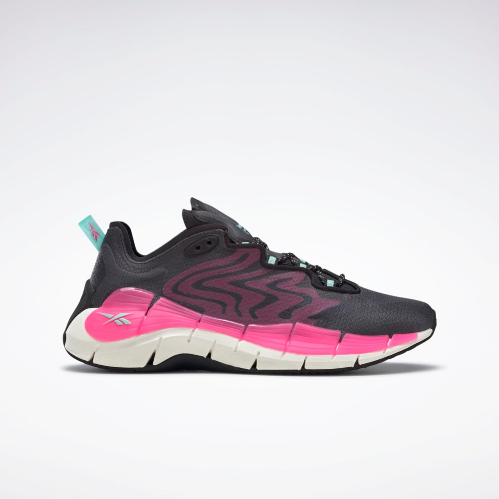 Reebok Zig Kinetica II Shoes Negras Rosas Verde Menta | 64GNYWLXK