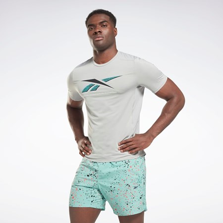 Reebok ACTIVCHILL Estampadas Athlete T-Shirt Gris | 40AYOXQFL
