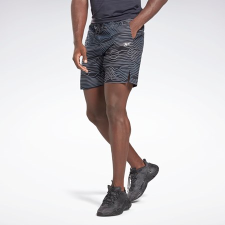 Reebok Allover Print Speed 2.0 Shorts Negras | 20AVSRQBI