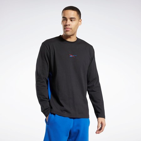 Reebok Answer to No One Long Sleeve T-Shirt Negras | 92ZOMEVGU
