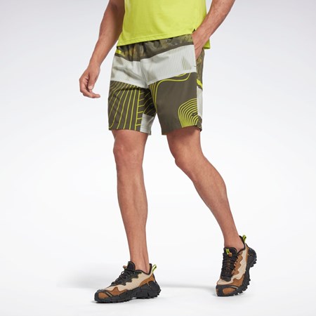 Reebok Austin Allover Print Shorts Verde | 37BCWZRYJ