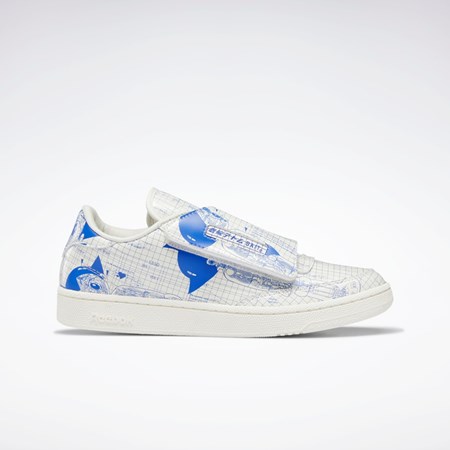 Reebok BAIT X Astro Boy Club C Stomper Shoes Chalk / Chalk / Chalk | 94TSJMLGV