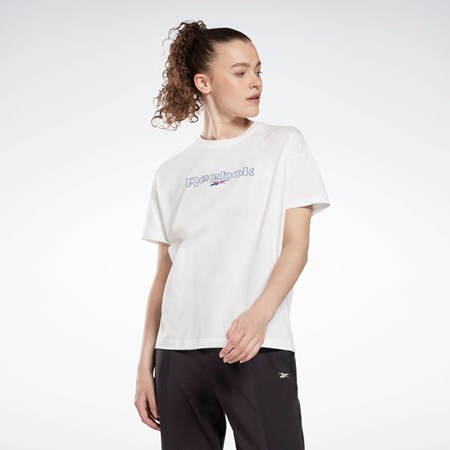 Reebok Brand T-Shirt Blancas | 56UVCGBJQ