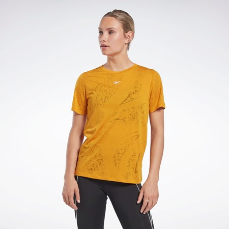 Reebok Burnout T-Shirt Bright Ochre | 74EPZCXLA