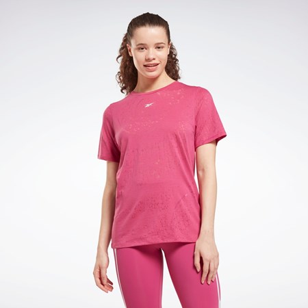 Reebok Burnout T-Shirt Rosas | 61ALVYODP