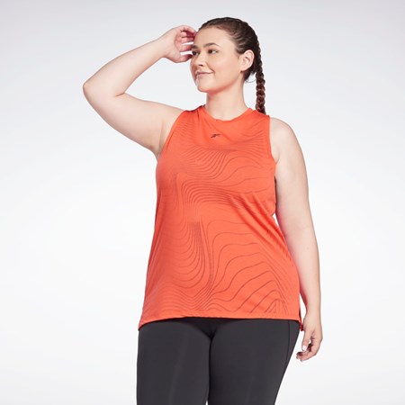 Reebok Burnout Tank Top (Plus Size) Rojas | 61FVODPZJ