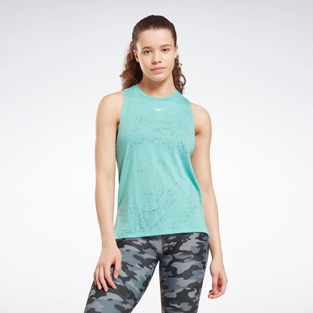Reebok Burnout Tank Top Semi Classic Teal | 82TQXNVBC