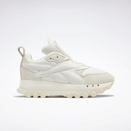 Reebok Cardi B Classic Leather V2 Shoes Chalk / Chalk / Alabaster | 19BOSKXMJ