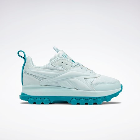 Reebok Cardi B Classic Leather V2 Shoes - Grade School Azules Azules | 84ZIANLPX