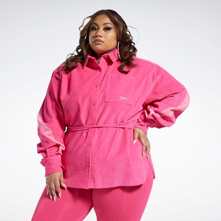 Reebok Cardi B Corduroy Cover-Up (Plus Size) Rosas | 49TORLBCU