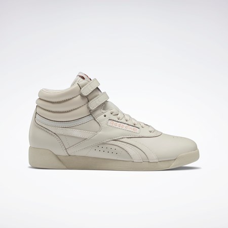 Reebok Cardi B Freestyle Hi Shoes Gris Blancas | 41MHZGYCO