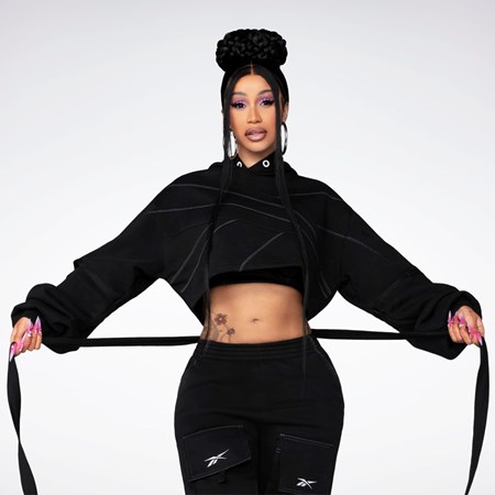 Reebok Cardi B Knit Hoodie Negras Negras | 25YDKRHQC