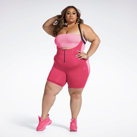 Reebok Cardi B Leotard (Plus Size) Rosas | 78CFOIBAS