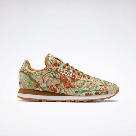 Reebok Classic Leather LQQK Shoes Marrones Amarillo | 35INCHOVJ