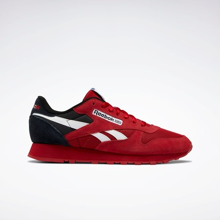 Reebok Classic Leather Make It Yours Shoes Rojas Blancas Negras | 59PGXJRZT