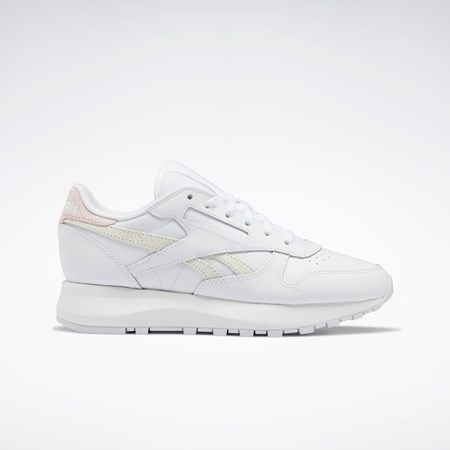 Reebok Classic Leather SP Shoes Blancas Blancas Rosas | 43TSFCYXQ
