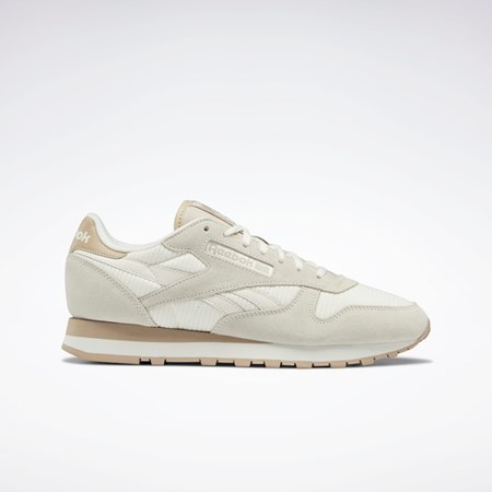 Reebok Classic Leather Shoes Beige | 76IMDGHUZ