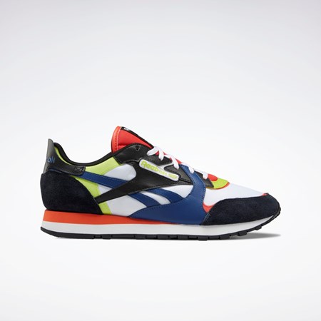 Reebok Classic Leather Shoes Blancas Negras Rojas | 52JYHGTWZ