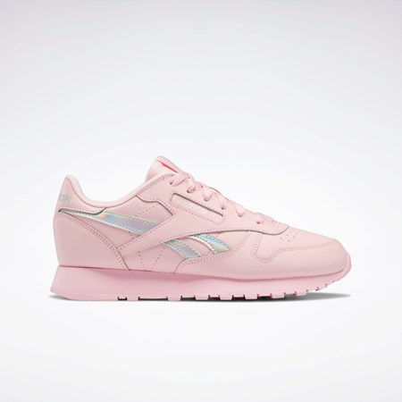 Reebok Classic Leather Shoes - Grade School Rosas Rosas Rosas | 65RFMBWXH