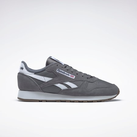 Reebok Classic Leather Shoes Gris Gris Blancas | 31OSCIHYD
